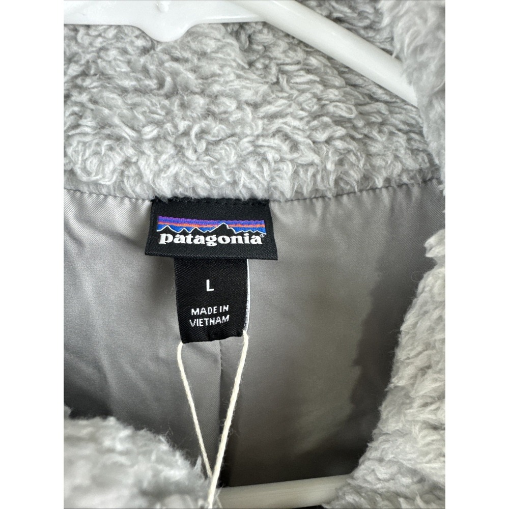 Patagonia Vest Women's Sz Large Gray W's Los Gatos Deep Pile Fleece Style 25215 - Picture 3 of 6